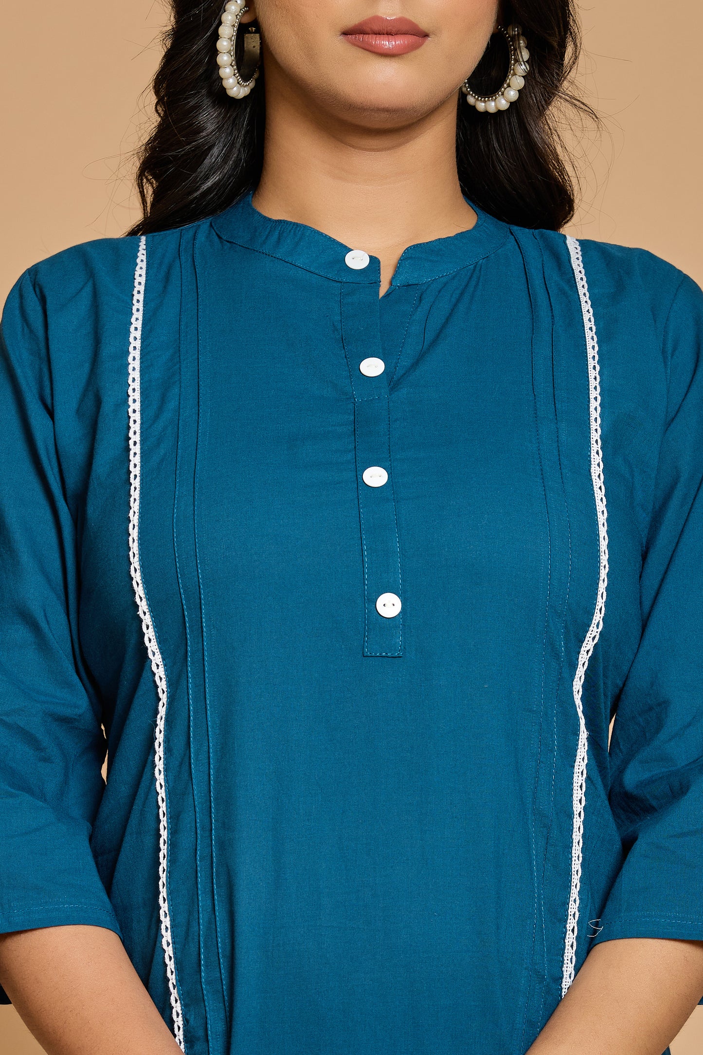 Teal Charm Cotton Co-Ord Set – Minimal Elegance in Breezy Comfort