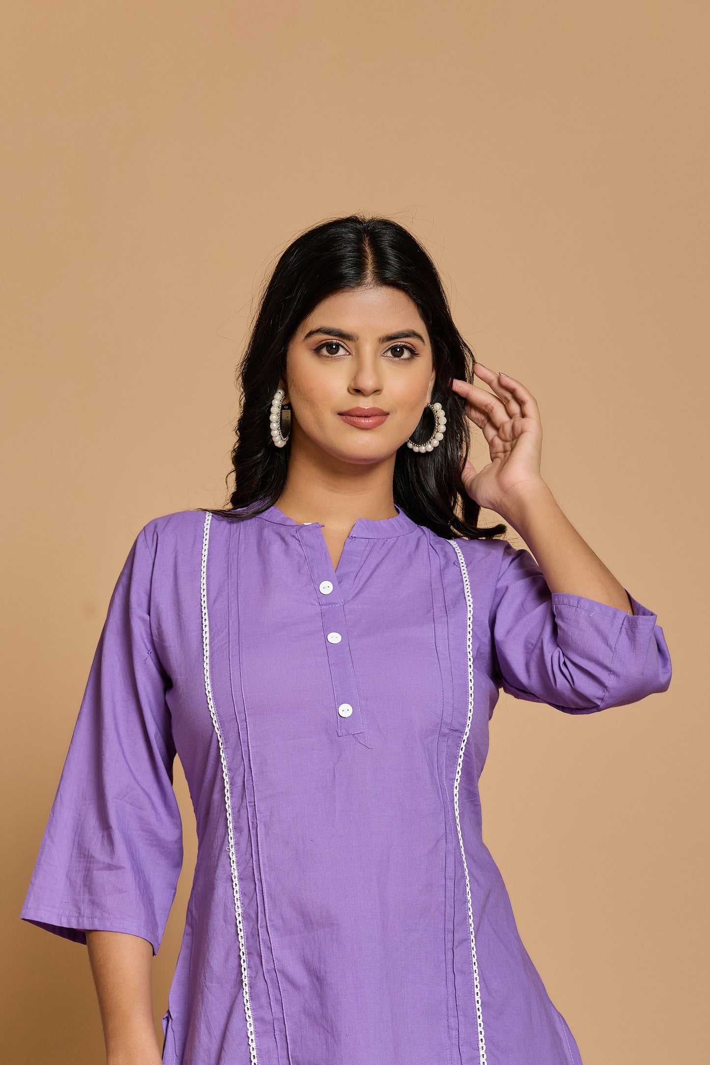 Lilac Bloom Cotton Co-Ord Set - Light, Lovely & Comfortable