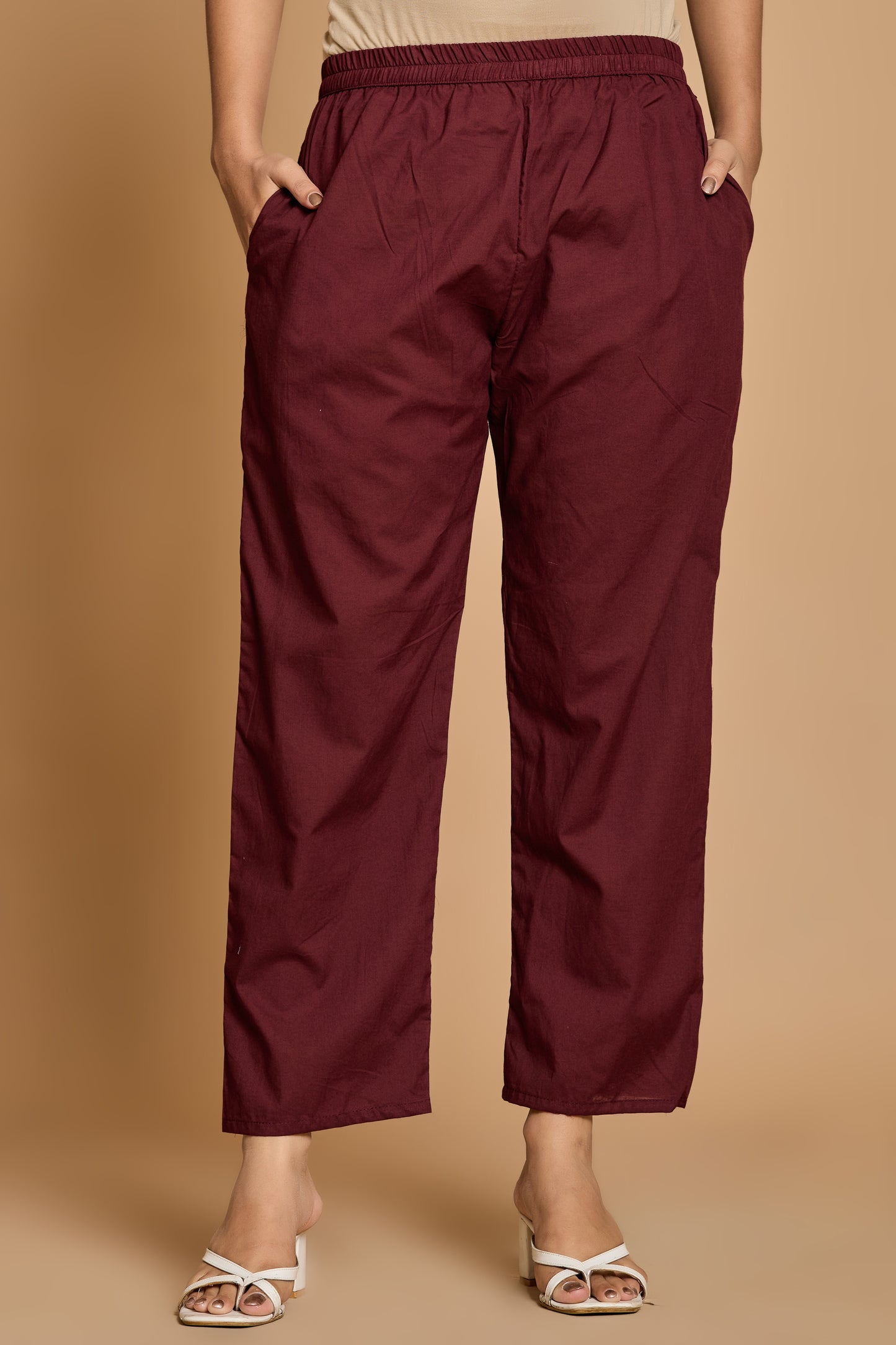 Maroon Muse Cotton Co-Ord Set – Chic Simplicity for Everyday Elegance