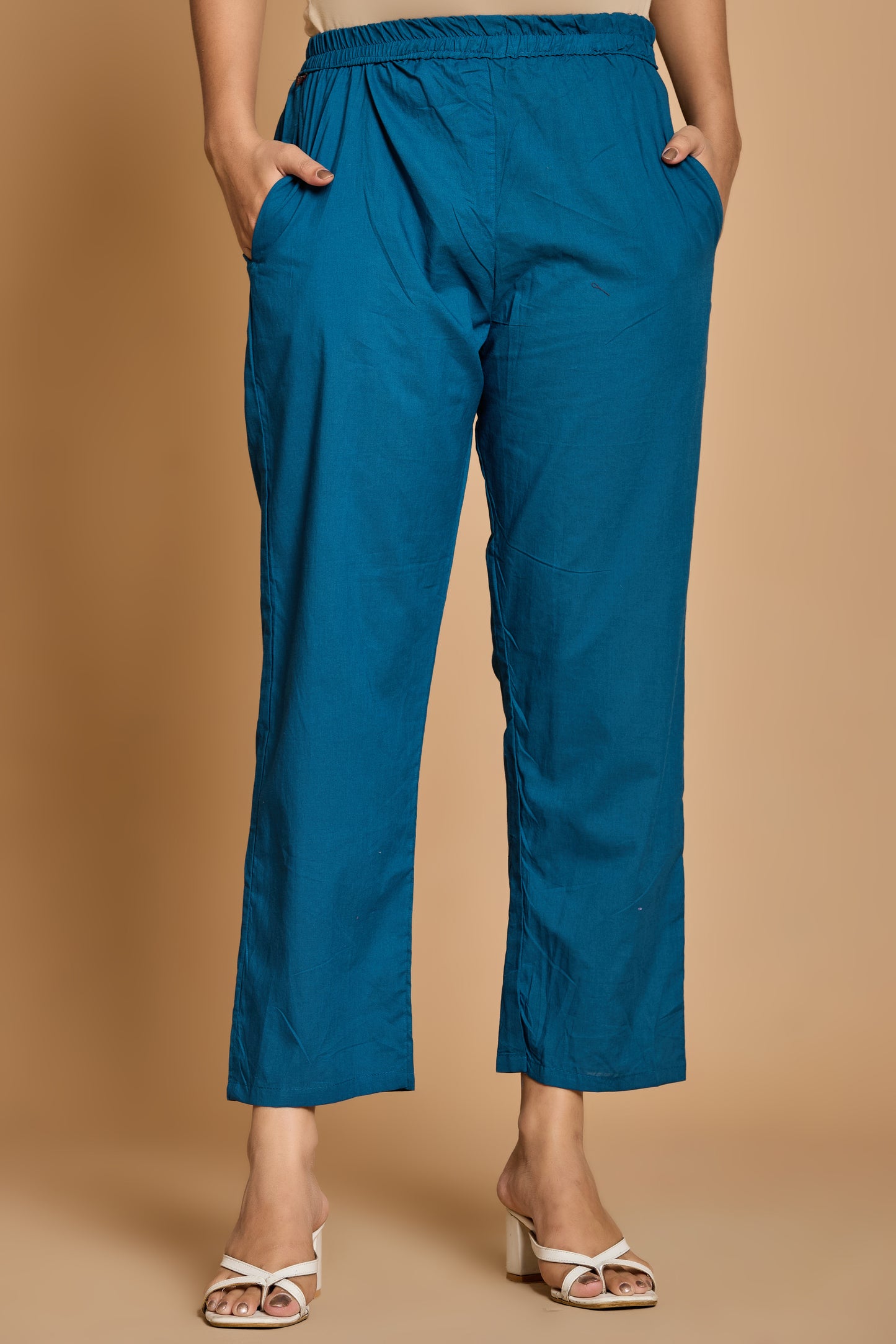 Teal Charm Cotton Co-Ord Set – Minimal Elegance in Breezy Comfort